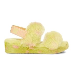 UGG “Oh Yeah” Spot Slippers in Pollen